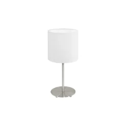 Eglo Bordslampa Pasteri Stål Satin Nickel | IP20 - Passande för 1x E14