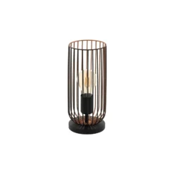 Eglo Bordslampa Roccamena Svart, Koppar | Passande för 1x E27
