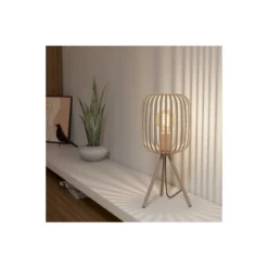 Eglo Bordslampa Romazzina Stål Sanded | IP20 - Passande för 1x E27