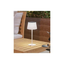 Eglo Bordslampa Scordiano Solar Stål Vit 2W 220lm - 830-840-865 CCT | IP44 - USB-C