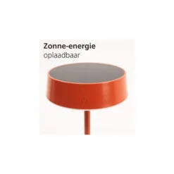 Eglo Bordslampa Simeri Solar Stål Apelsin 3W 250lm - 830-860 Justerbar Vit | IP44 - Touchdimmerbar - USB-C