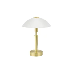 Eglo Bordslampa Solo 1 Stål Guld Vit | IP20 - Passande för 1x E14