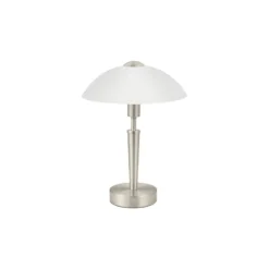 Eglo Bordslampa Solo 1 Stål Satin Nickel | IP20 - Passande för 1x E14
