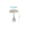 Eglo Bordslampa Turcio Stål Krom 5W 310lm - 825-830-840 CCT | IP44 - Touch Dimbar - USB-C