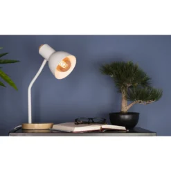 Eglo Bordslampa Veradal Trä Vit | Passande För 1x E27