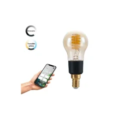 Eglo Connect.Z Smart LED Boll E14 Filament Ambar 4.9W 320lm - 827-865 Justerbar Vit | Dimbar - Ersättare 25W