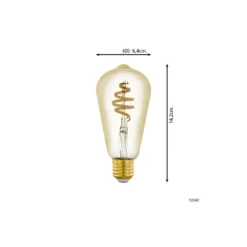 Eglo Connect.Z Smart LED Edison E27 Filament Ambar 4.9W 360lm - 827-865 Justerbar Vit | Dimbar - Ersättare 25W