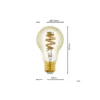 Eglo Connect.Z Smart LED Päron E27 Filament Ambar 4.9W 360lm - 827-865 Justerbar Vit | Dimbar - Ersättare 25W