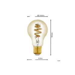 Eglo Connect.Z Smart LED Päron E27 Filament Ambar 4.9W 360lm - 827-865 Justerbar Vit | Dimbar - Ersättare 25W