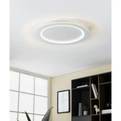 Eglo Connect.Z Smart Taklampa Padrogiano-Z Stål Vit 9.7W 1170lm - 827-865 Justerbar Vit | 595mm - Dimbar