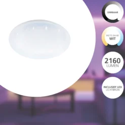 Eglo Connect.Z Smart Taklampa Totari- Stål Vit 4W 540lm - 827-865 Justerbar Vit | 380mm - Dimbar