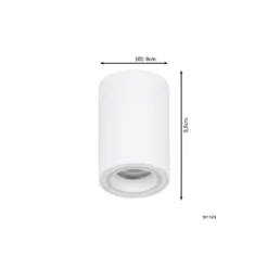 Eglo Connect.Z Smart Tak Spot Carosso-Z Aluminium Vit 4.9W 345lm - 827-865 Justerbar Vit + RGB | Dimbar - Passande för GU10