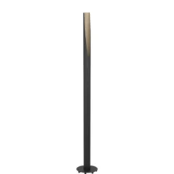 Eglo Golvlampa Barbotto Stål Svart Trä 45W 345lm - 830 Varm Vit