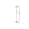 Eglo Golvlampa Conivarino Stål Brushed Mässing, Svart 30.5W 3150lm - 827 Extra Varm Vit | Dimbar