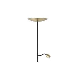 Eglo Golvlampa Conivarino Stål Brushed Mässing, Svart 30.5W 3150lm - 827 Extra Varm Vit | Dimbar