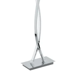 Eglo Golvlampa Lasana 2 Stål Aluminium Krom 36W 4700lm - 830 Varm Vit