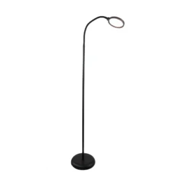Eglo Golvlampa Lauro Plast Svart 55W 600lm - 827-865 Justerbar Vit | Dimbar