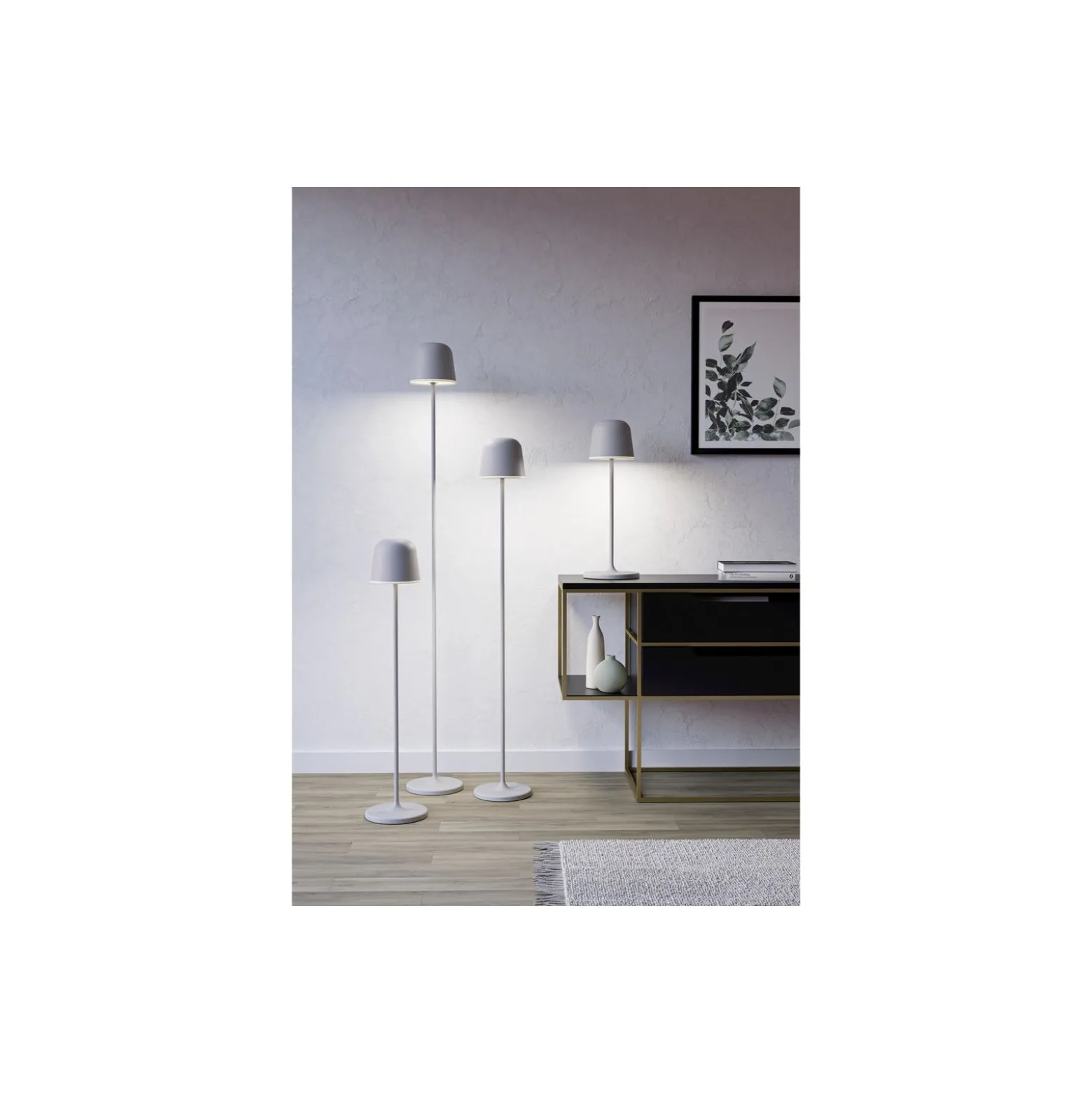 Eglo Golvlampa Mannera-L Aluminium Grå 4W 440lm - 824-830-840 CCT | IP54 - 3-Stegs Dimbar