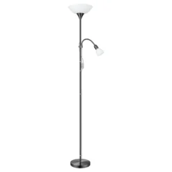 Eglo Golvlampa Up 2 Stål | Passande För 1x E27