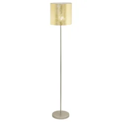 Eglo Golvlampa Viserbella Stål Guld | Passande För 1x E27