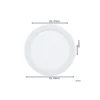 Eglo Infälld Spot Badrumsbelysning Fueva 6 Plast Vit 10.5W 1200lm - 827-840-865 CCT