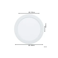 Eglo Infälld Spot Badrumsbelysning Fueva 6 Plast Vit 10.5W 1200lm - 827-840-865 CCT