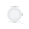 Eglo Infälld Spot Badrumsbelysning Fueva 6 Plast Vit 6.3W 720lm - 827-840-865 CCT