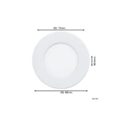 Eglo Infälld Spot Fueva 6 Plast Vit 3.7W 450lm - 827-840-865 CCT
