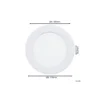Eglo Infälld Spot Fueva 6 Plast Vit 6.3W 720lm - 827-840-865 CCT