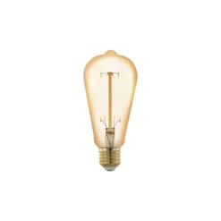 Eglo LED Edison E27 Filament Ambar 4.5W 400lm - 822 Extra Varm Vit | 3-Stegs Dimbar - Ersättare 40W