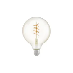Eglo LED Globe E27 Filament Ambar 4W 270lm - 822 Extra Varm Vit | 3-Stegs Dimbar - Ersättare 25W