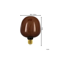 Eglo LED Globe E27 Filament Guld 4W 40lm - 820 Extra Varm Vit | Dimbar - Ersättare 15W