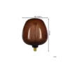 Eglo LED Globe E27 Filament Guld 4W 40lm - 820 Extra Varm Vit | Dimbar - Ersättare 15W