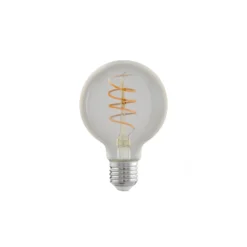 Eglo LED Globe E27 Filament Smokey 4W 270lm - 822 Extra Varm Vit | 3-Stegs Dimbar - Ersättare 25W