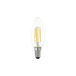 Eglo LED Kronljus E14 Filament Klar 4.5W 470lm - 827 Extra Varm Vit | Dimbar - Ersättare 40W
