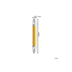 Eglo LED R7s 118mm Klar 8W 806lm - 827 Extra Varm Vit | Dimbar - Ersättare 60W
