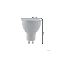 Eglo LED Spot GU10 PAR16 3.4W 400lm 38D - 830 Varm Vit | 3-Stegs Dimbar - Ersättare 57W