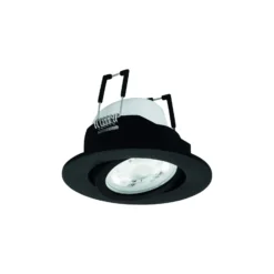 Eglo LED Spot Saliceto-Z Aluminium Svart 4.7W 440lm - 827-865 Justerbar Vit + RGB | 88mm - Utskärning 68mm - IP20 - Zigbee Dimbar