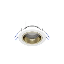 Eglo LED Spot Yebra-Z Plast Guld 4.9W 490lm - 827-865 Justerbar Vit + RGB | 87mm - Utskärning 68mm - IP20 - Zigbee Dimbar