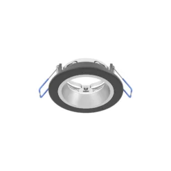 Eglo LED Spot Yebra-Z Plast Svart Silver 4.9W 490lm - 827-865 Justerbar Vit + RGB | 87mm - Utskärning 68mm - IP20 - Zigbee Dimbar