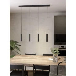Eglo Pendellampa Almudaina Stål Svart 5W 480lm - 830 Varm Vit | Dimbar