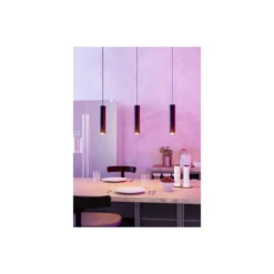 Eglo Pendellampa Balamorta-Z Stål Svart 3.7W 500lm - 827-865 Justerbar Vit + RGB | IP20 - Zigbee Dimbar