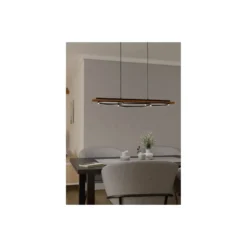 Eglo Pendellampa Boyal Trä Svart, Rostig 40.5W 3600lm - 830 Varm Vit | Dimbar