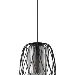 Eglo Pendellampa Floresta Stål Svart | 195mm - Passande För 1x E27