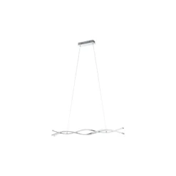 Eglo Pendellampa Lasana 2 Stål Aluminium Krom Vit 35W 5300lm - 830 Varm Vit | IP20