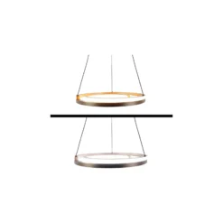 Eglo Pendellampa Mezzomonte Aluminium Stål Brons Svart 20W 1600lm - 827-865 Justerbar Vit | IP20 - Dimbar