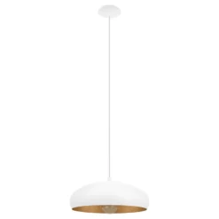 Eglo Pendellampa Mogano 1 Stål Vit | 400mm - Passande För 1x E27