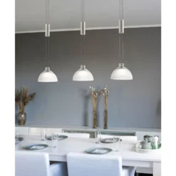 Eglo Pendellampa Montefio Rostfritt Stål Vit 6W 800lm - 830 Varm Vit
