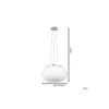 Eglo Pendellampa Optica Stål Satin Nickel | Passande för 2x E27