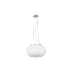 Eglo Pendellampa Optica Stål Satin Nickel | Passande för 2x E27
